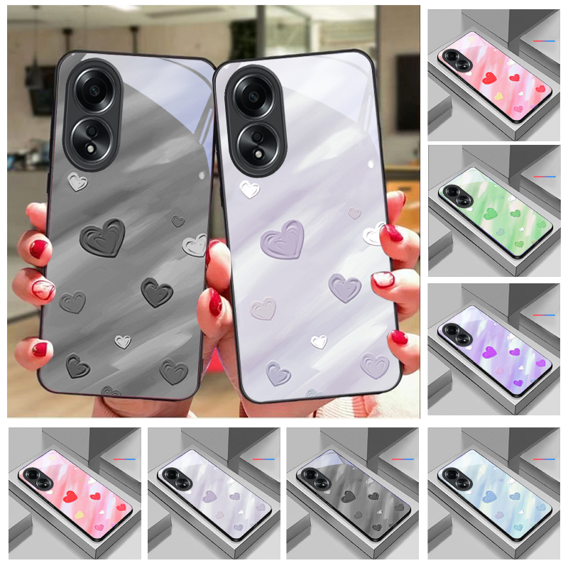 Oppo A78 - Custodia per telefono in vetro con