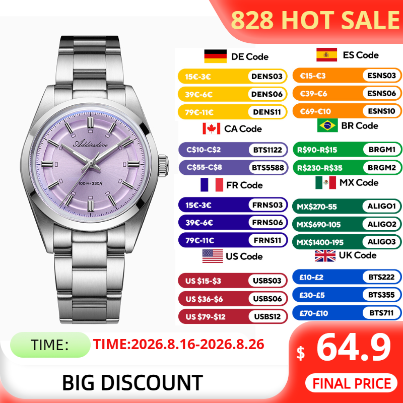 Anti Blue Light Film - ADDIESDIVE Orologio da donna Top Brand