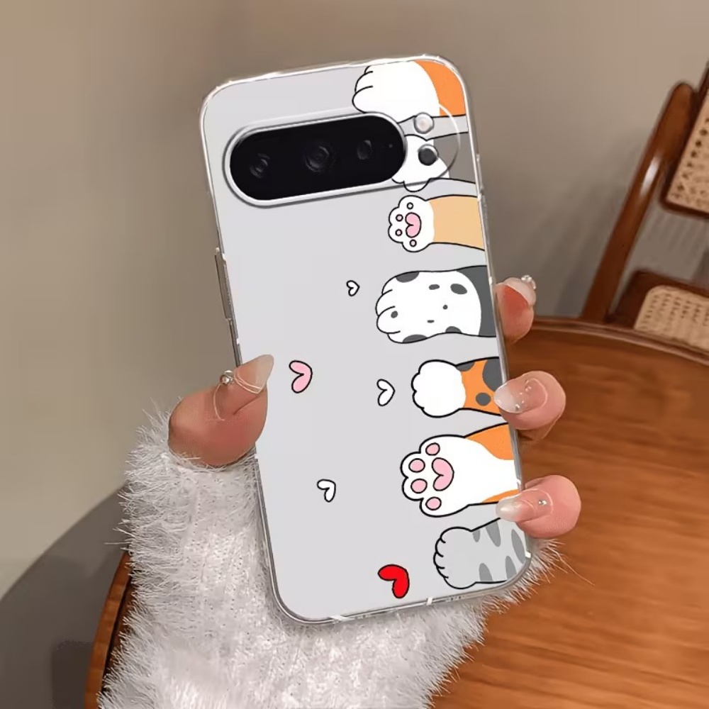 Google Pixel 8A - Cover per telefono in silicone trasparente