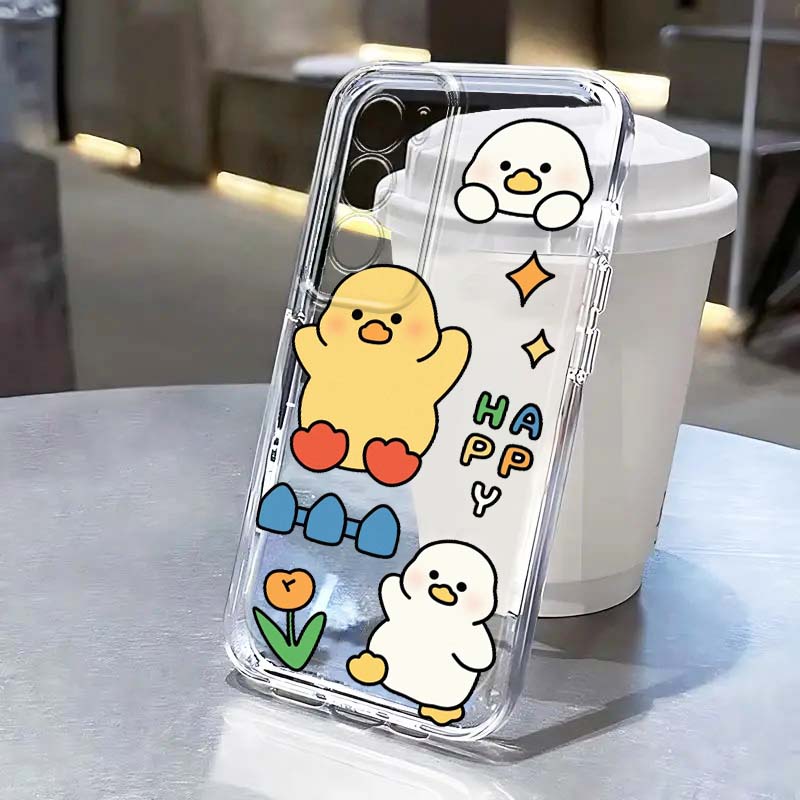 Oppo A78 - Custodia Trasparente con Design Cartone Animato