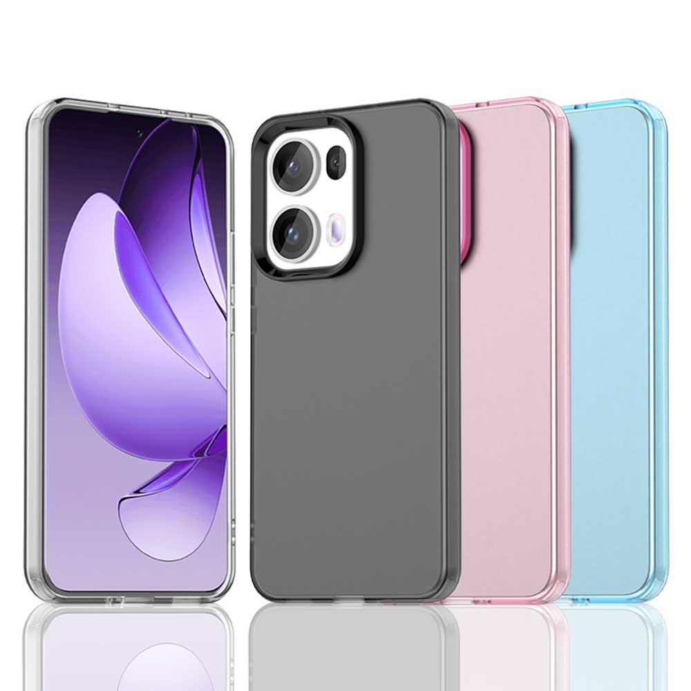 Oppo Reno 12 - Custodia Opaca Traslucida Colorata per OPPO