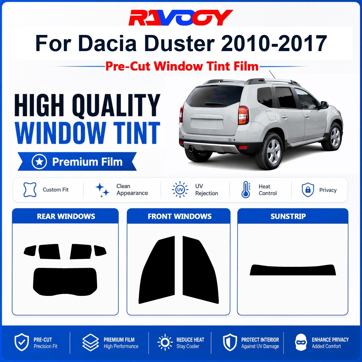 Privacy Screen Protector - Pellicola oscurante pre-tagliata premium per finestrini